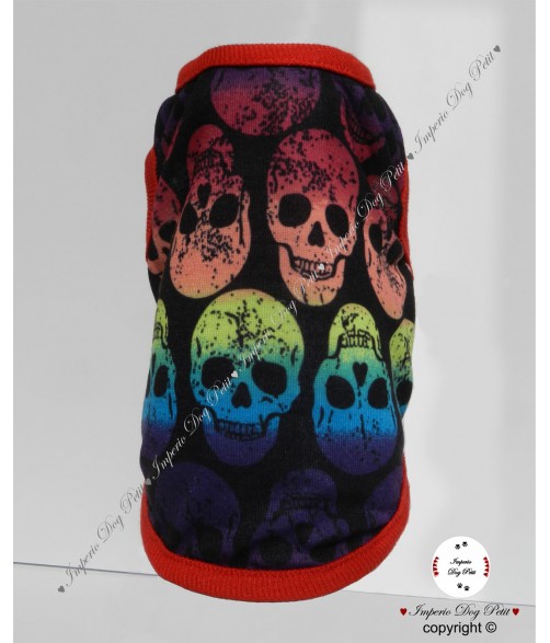 Camiseta Rainbow Skulls